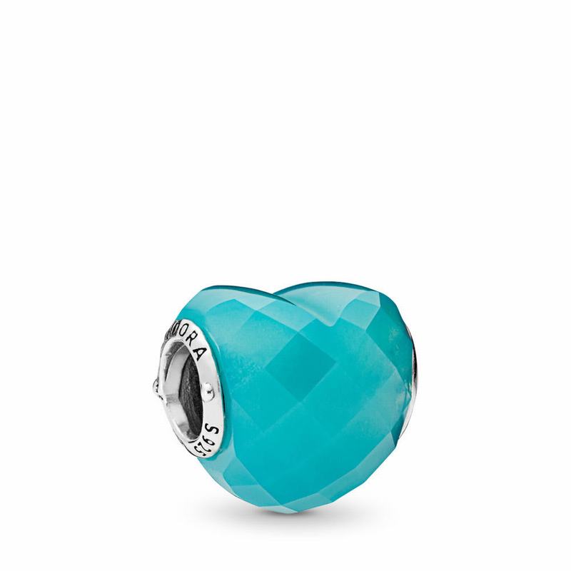 Talismane Pandora Shape Of Love Argint/Albastri (XO5IgEKs)